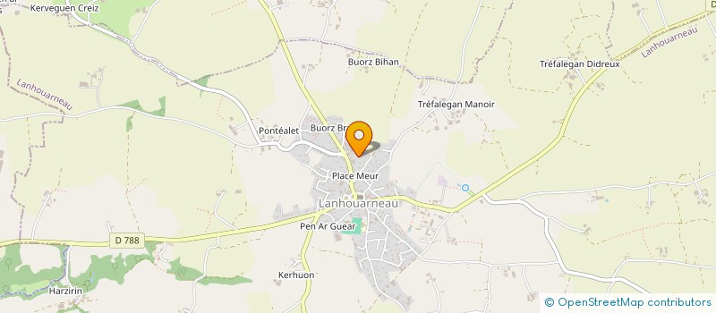 localisation de l'entreprise TECHNIDIS AGRO à LANHOUARNEAU