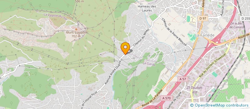 localisation de l'entreprise TECHNIFAB  LA VALETTE-DU-VAR