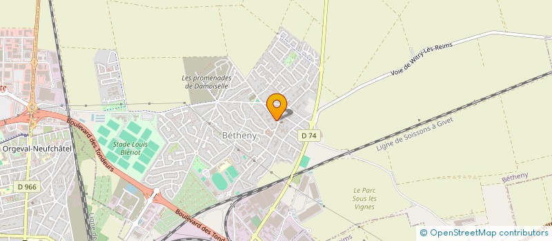 localisation de l'entreprise TECHNIFAST à BETHENY