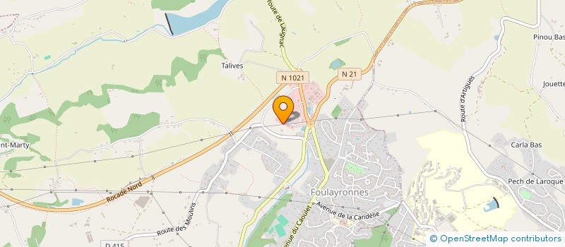 localisation de l'entreprise TECHNIFEU à FOULAYRONNES