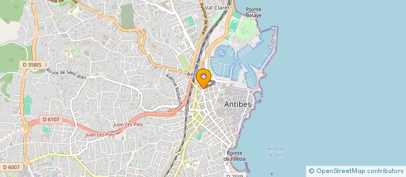localisation de l'entreprise TECHNIFLUIDES SA à ANTIBES