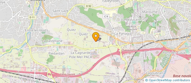 localisation de l'entreprise TECHNIFOR FORAGE SA à OLLIOULES