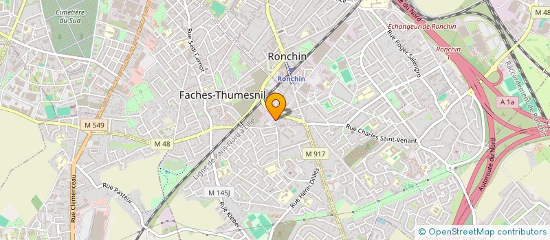 localisation de l'entreprise TECHNIFORMA à FACHES-THUMESNIL