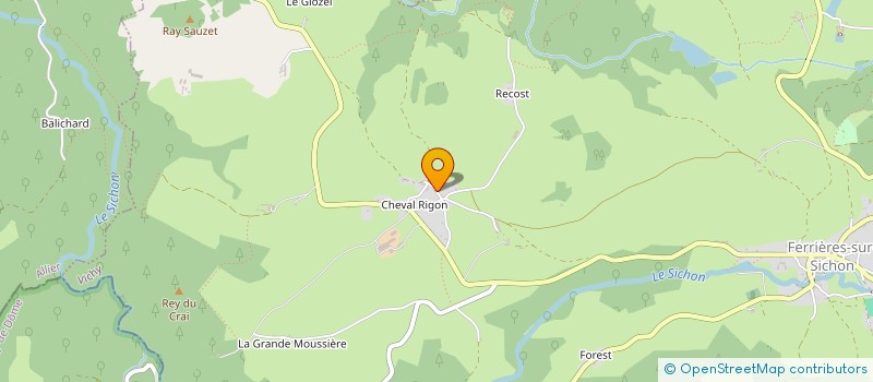 localisation de l'entreprise TECHNIFROID  FERRIERES-SUR-SICHON