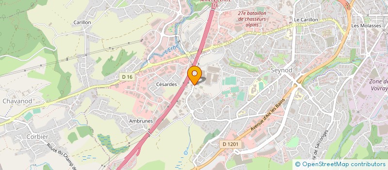 localisation de l'entreprise TECHNIGRES-CARRELAGES-PIERRES-MARBRES à ANNECY