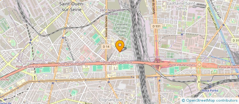 localisation de l'entreprise TECHNIGUM PNEUS à SAINT-OUEN-SUR-SEINE