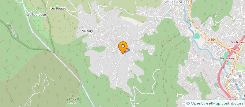 localisation de l'entreprise TECHNIHOME  SOLLIES-TOUCAS