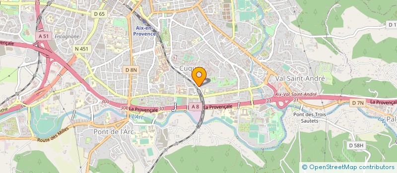 localisation de l'entreprise TECHNIK'A à AIX-EN-PROVENCE