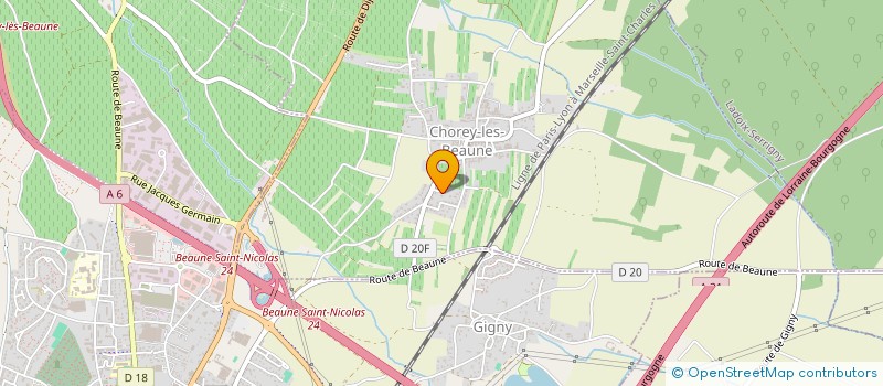 localisation de l'entreprise TECHNIK AUTO BEAUNOISE  CHOREY-LES-BEAUNE