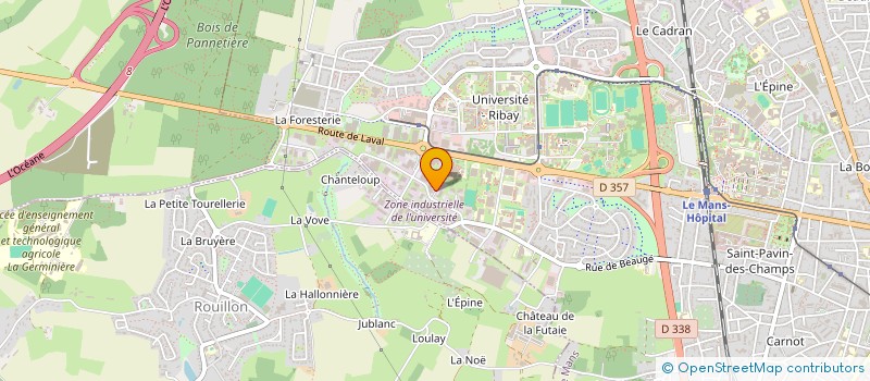 localisation de l'entreprise TECHNIK'MANS  ROUILLON