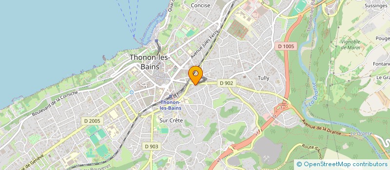 localisation de l'entreprise TECHNIKA BTP à THONON-LES-BAINS