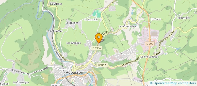 localisation de l'entreprise TECHNIKELEC à AUBUSSON