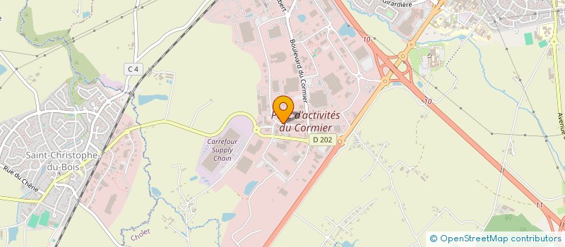 localisation de l'entreprise TECHNIKS à CHOLET