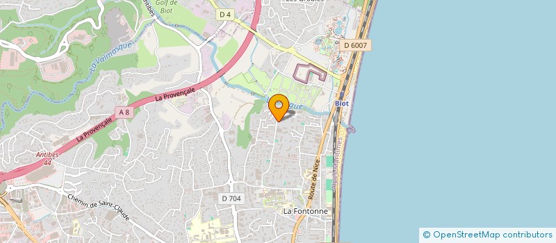 localisation de l'entreprise TECHNILAND à ANTIBES