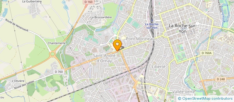 localisation de l'entreprise TECHNILED à LA ROCHE-SUR-YON
