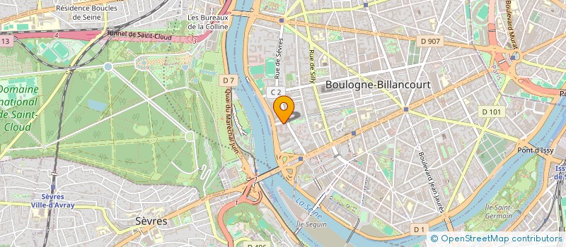 localisation de l'entreprise TECHNILOGIS à BOULOGNE-BILLANCOURT