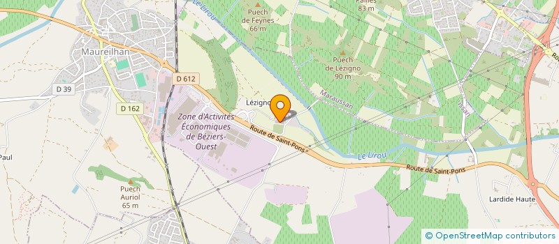 localisation de l'entreprise TECHNILUM GROUP à BEZIERS