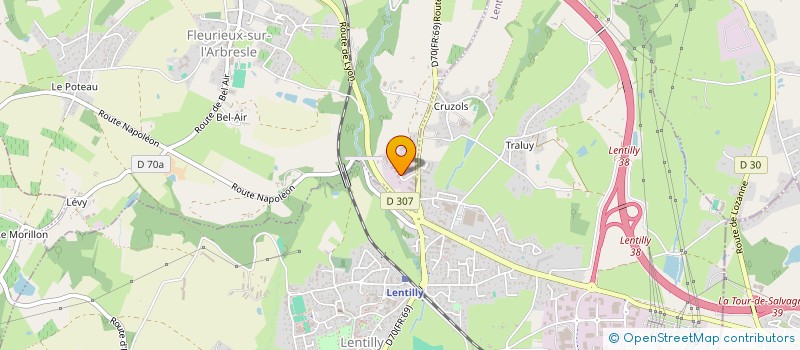localisation de l'entreprise TECHNILYS à FLEURIEUX-SUR-L'ARBRESLE