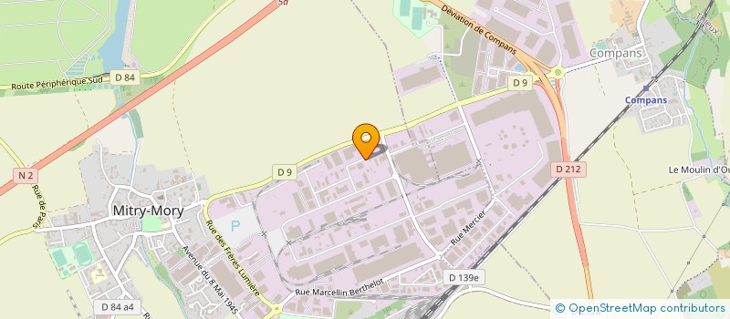 localisation de l'entreprise TECHNIMANUT à MITRY-MORY