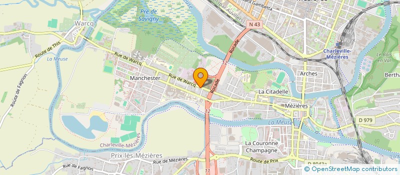 localisation de l'entreprise TECHNIMODEL  CHARLEVILLE-MEZIERES