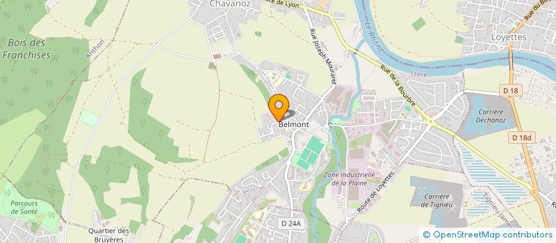 localisation de l'entreprise TECHNIMURS  CHAVANOZ