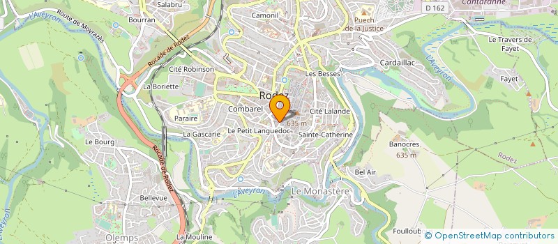 localisation de l'entreprise TECHNIPHONE 12 à RODEZ