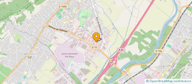 localisation de l'entreprise TECHNIPOD  CROLLES