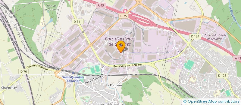 localisation de l'entreprise TECHNIPOLIS à SAINT-QUENTIN-FALLAVIER
