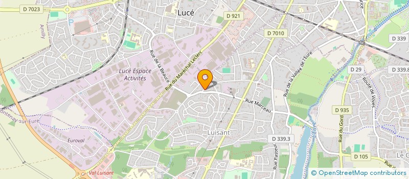 localisation de l'entreprise TECHNIPUB 28 à LUISANT