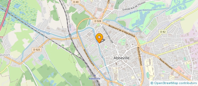 localisation de l'entreprise TECHNIQUE 80 à ABBEVILLE
