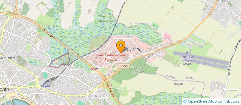 localisation de l'entreprise TECHNIQUE AERO à ROYAN