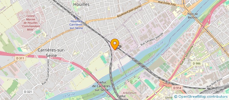 localisation de l'entreprise TECHNIQUE AMENAGEMENT DECORATION SARL  CARRIERES-SUR-SEINE