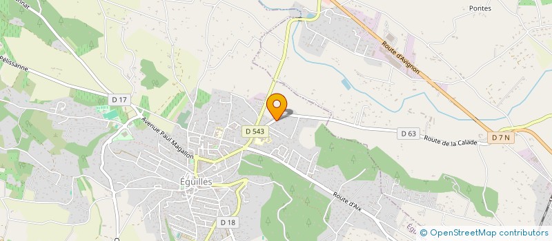 localisation de l'entreprise TECHNIQUE AUTO  EGUILLES