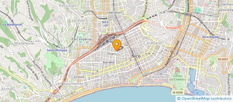 localisation de l'entreprise TECHNIQUE BATIMENT à NICE
