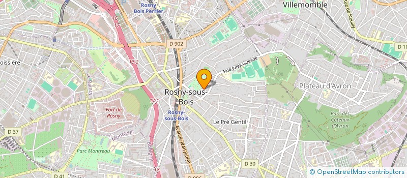 localisation de l'entreprise TECHNIQUE BATIMENT SERVICE à ROSNY-SOUS-BOIS