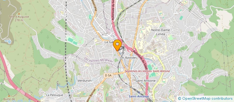 localisation de l'entreprise TECHNIQUE BATIMENT TRAVAUX à LES PENNES-MIRABEAU