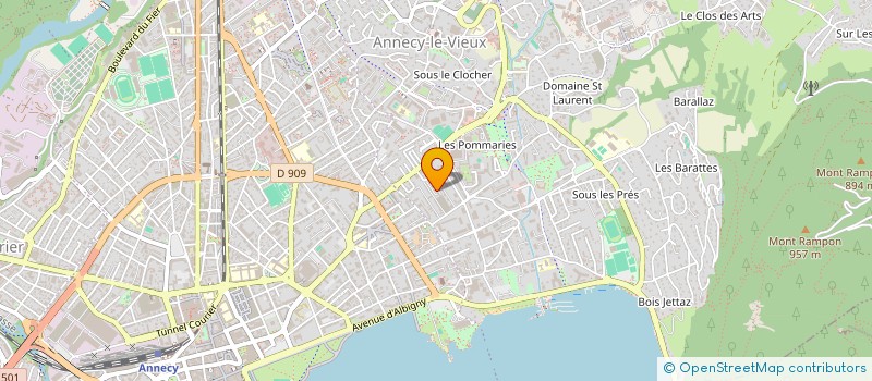 localisation de l'entreprise TECHNIQUE CHAUFFAGE à ANNECY