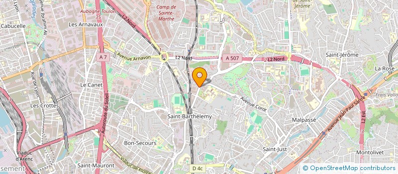 localisation de l'entreprise TECHNIQUE DEVELOPPEMENT SECOND OEUVRE à MARSEILLE