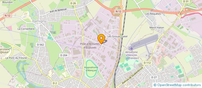 localisation de l'entreprise TECHNIQUE DIESEL à ALENCON