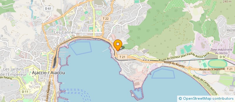 localisation de l'entreprise TECHNIQUE DISTRIBUTION SECURITE à AJACCIO