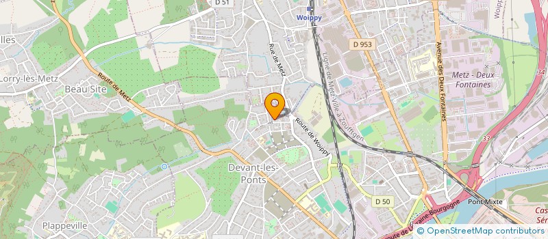 localisation de l'entreprise TECHNIQUE DU BATIMENT à METZ
