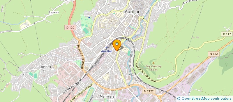 localisation de l'entreprise TECHNIQUE DU FEU - BOUVIER EXTINCTEURS à AURILLAC