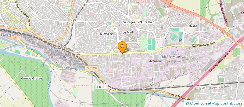 localisation de l'entreprise TECHNIQUE EMBALLAGE à BEZIERS