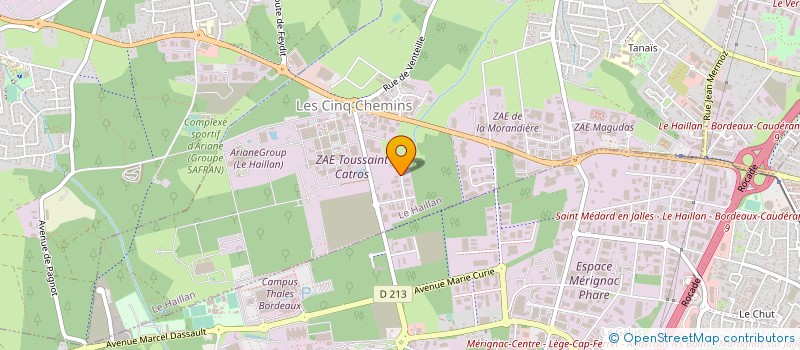 localisation de l'entreprise TECHNIQUE EMBALLAGE ET DE MAINTENANCE à LE HAILLAN