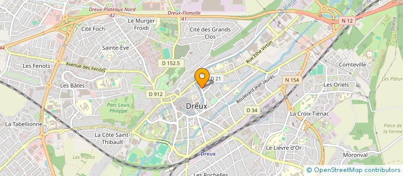 localisation de l'entreprise TECHNIQUE ENTRETIEN AMENAGEMENT ET MAINTENANCE BAT à DREUX