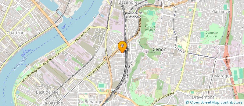 localisation de l'entreprise TECHNIQUE ENTRETIEN NETTOYAGE INDUSTRIEL à CENON