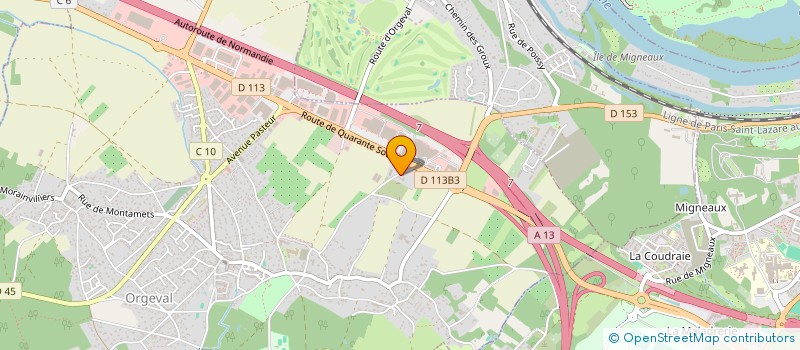 localisation de l'entreprise TECHNIQUE ET ART DU MEUBLE à ORGEVAL