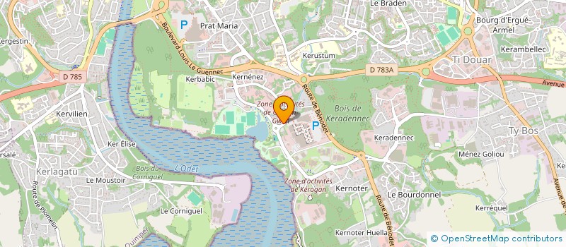 localisation de l'entreprise TECHNIQUE ET BATIMENT à QUIMPER