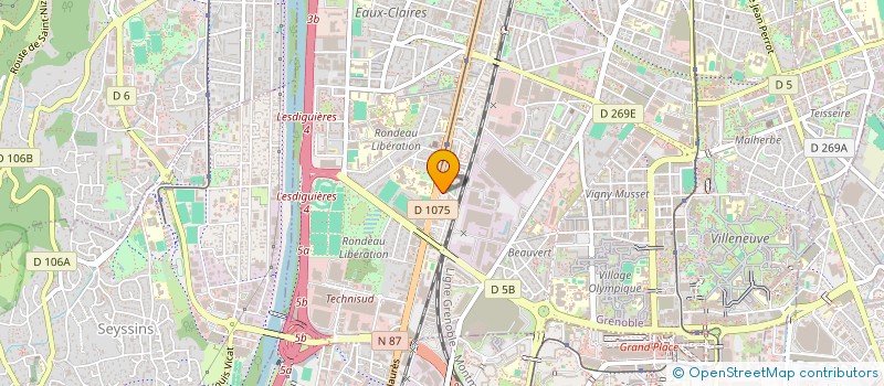 localisation de l'entreprise TECHNIQUE ET ECONOMIE DE LA CONSTRUCTION  GRENOBLE
