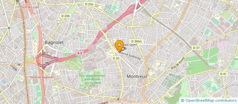localisation de l'entreprise TECHNIQUE ET MAITRISE DE L'ART à MONTREUIL